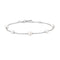 Silver Shell Pearl Station Bracelet